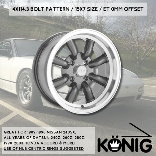Konig 4x114 graphite rewind - konig,