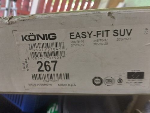 Konig easy fit snow chains - ,